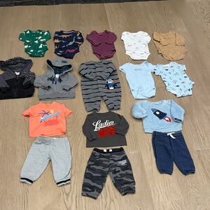 Assorted Baby Clothing Size 6 Month 16 assorted pieces